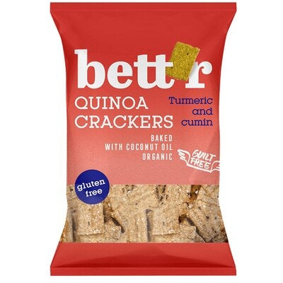 CRACKERS CU QUINOA SI TURMERIC BIO 100G