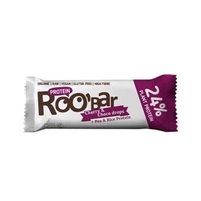 BATON PROTEIC CU CIRESE SI CIOCOLATA RAW BIO 40G