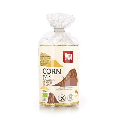 RONDELE DIN PORUMB EXPANDAT CU SEM. DE IN RECTANGULARE SUBTIRI BIO 130G