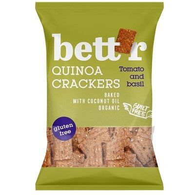 CRACKERS CU QUINOA, ROSII SI BUSUIOC BIO 100G