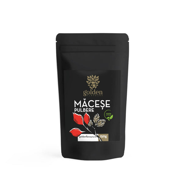 Măceșe Pulbere 100% Naturală, 150g | Golden Flavours