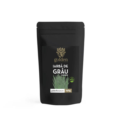 Iarbă de Grâu Pulbere 100% Naturală, 150g | Golden Flavours