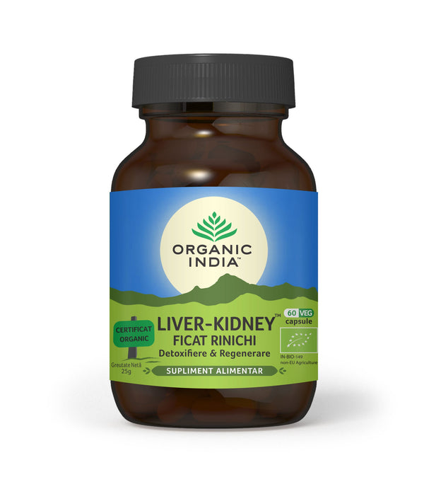 Liver Kidney Detoxifiere Ficat &amp; Rinichi 60 cps | Organic India