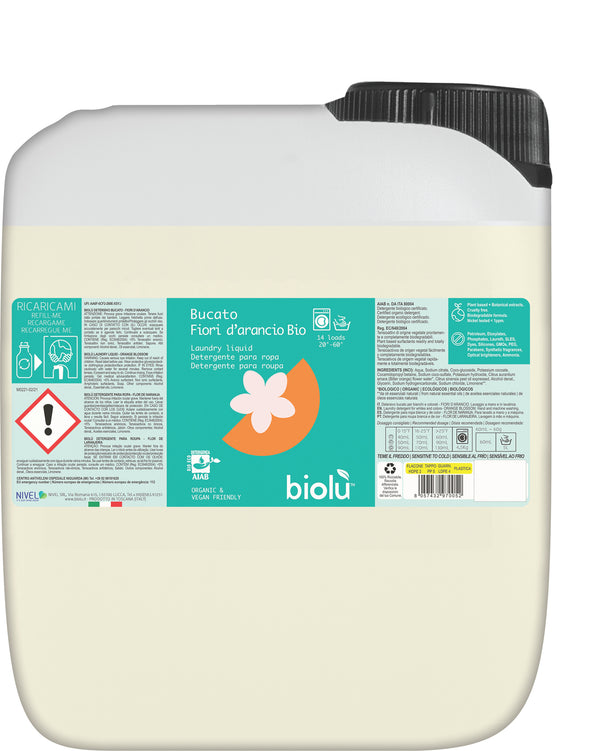 DETERGENT ECOLOGIC LICHID PENTRU RUFE ALBE SI COLORATE CU PORTOCALE 5L