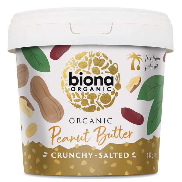 CREMA DE ARAHIDE CRUNCHY BIO CU SARE 1KG