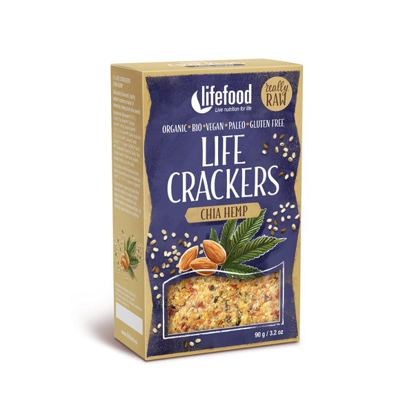 LIFECRACKERS CU CHIA SI CANEPA RAW BIO 90G