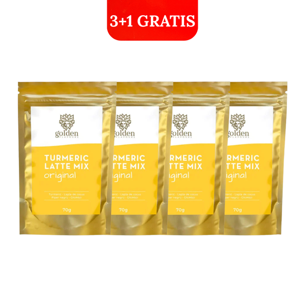 Pachet 3+1 Turmeric Latte Mix 70 g | Golden Flavours