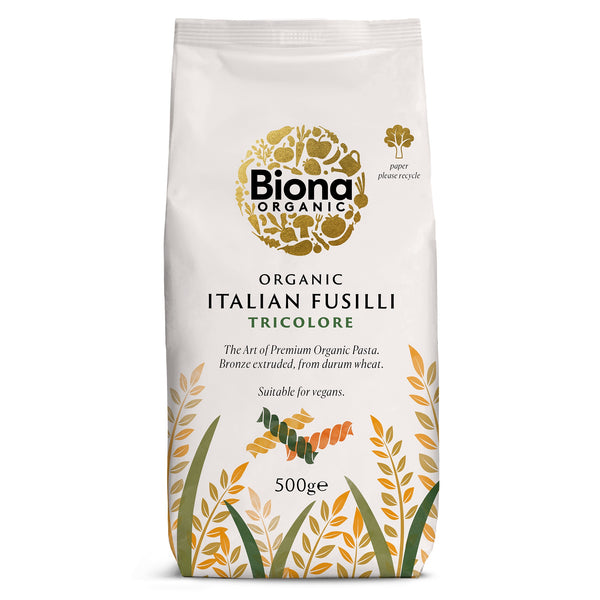 FUSILLI TRICOLORE DIN GRAU DUR BIO 500G