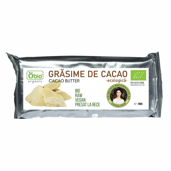 GRASIME DE CACAO RAW CRIOLLO BIO 250G
