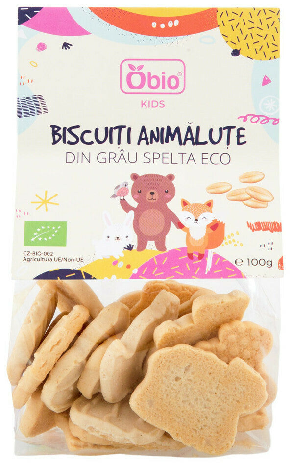 BISCUITI ANIMALUTE DIN GRAU SPELTA BIO 100G