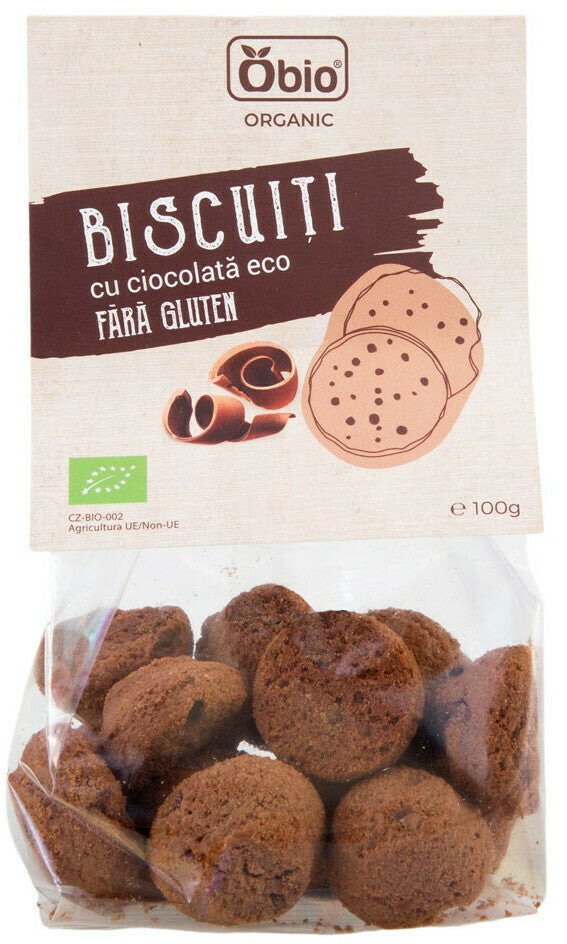 BISCUITI CU CIOCOLATA BIO 100G