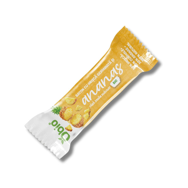 BATON CU HRISCA GERMINATA SI ANANAS BIO 35G