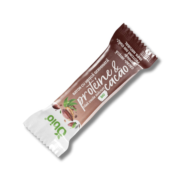 BATON CU HRISCA GERMINATA PROTEINE SI CACAO BIO 35G
