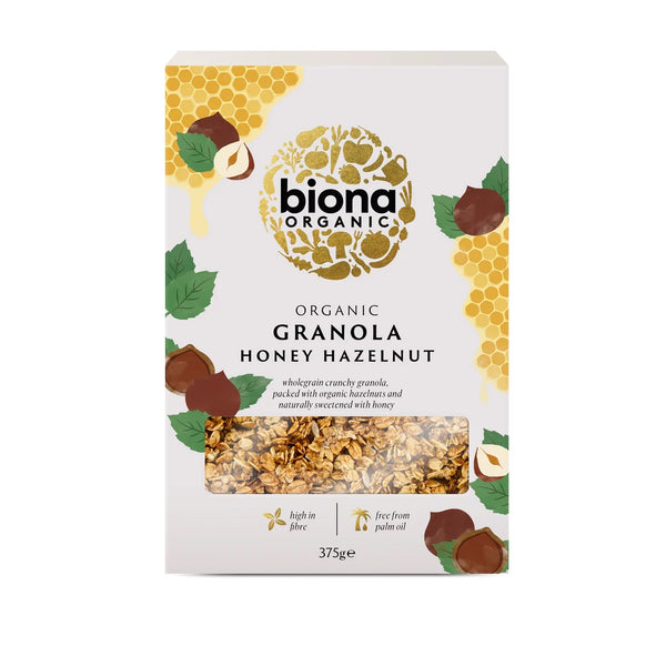 GRANOLA CU MIERE SI ALUNE DE PADURE BIO 375G
