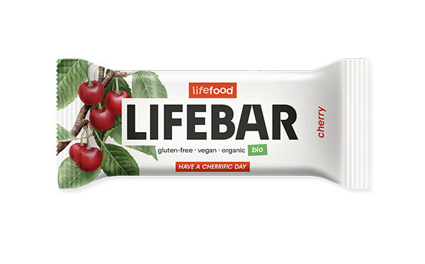 LIFEBAR BATON CU CIRESE RAW BIO 40G