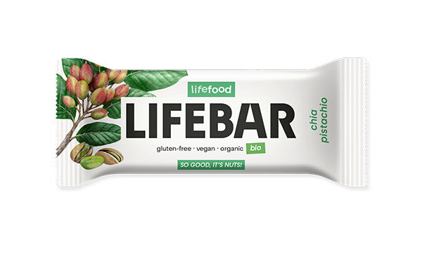 LIFEBAR BATON CU CHIA SI FISTIC RAW BIO 40G
