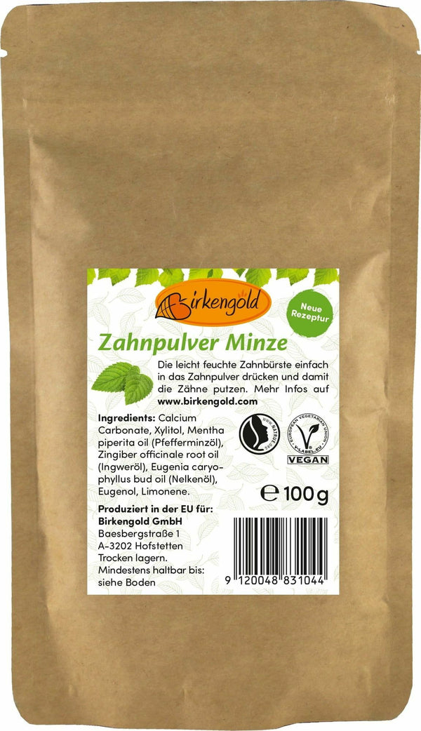 PASTA DE DINTI PUDRA CU MENTA FARA FLOUR - REFILL 100G