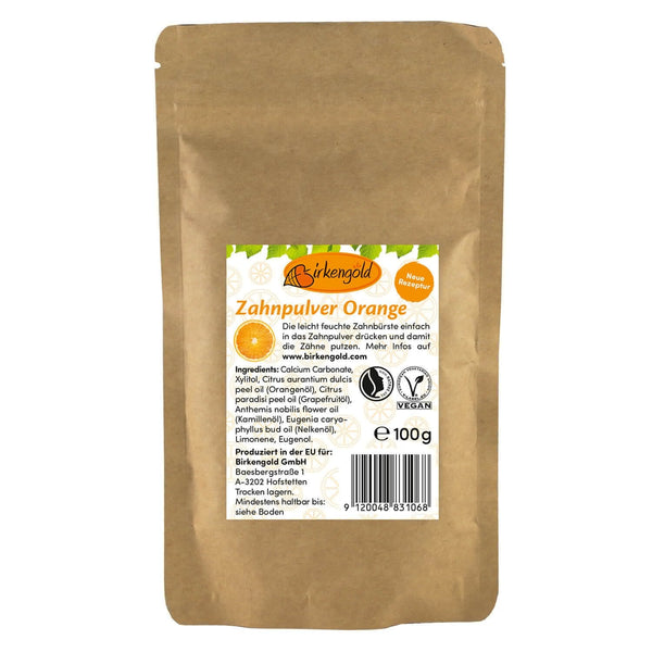 PASTA DE DINTI PUDRA CU PORTOCALE FARA FLOUR - REFILL 100G