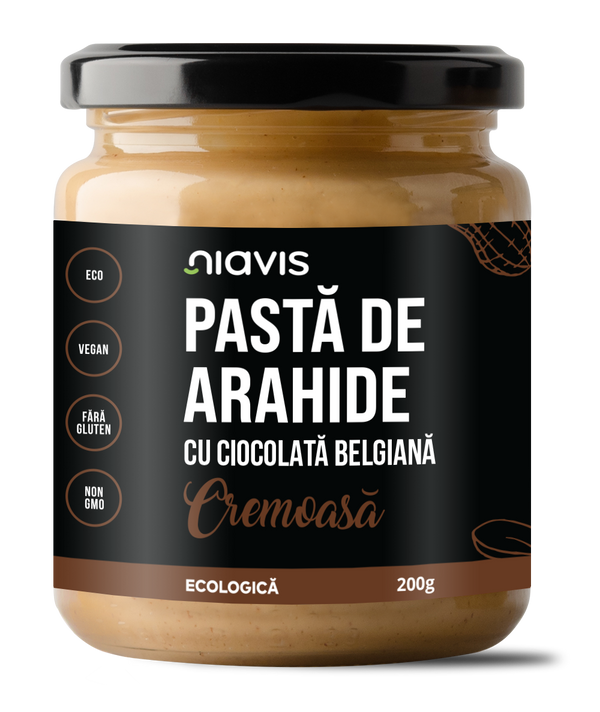 Pasta de Arahide cu Ciocolata Belgiana Cremoasa Ecologica/BIO 200g