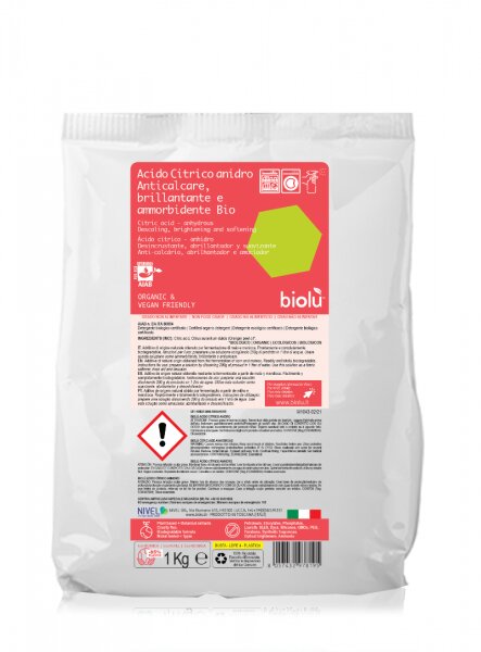 ACID CITRIC ECOLOGIC PENTRU RUFE 1KG ( PUNGA )