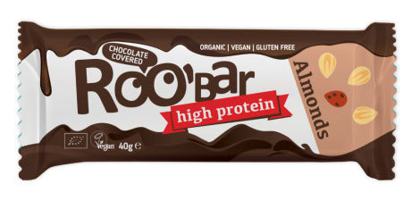 BATON PROTEIC CU MIGDALE INVELIT IN CIOCOLATA BIO 40G