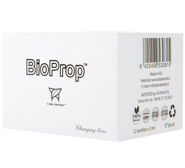 BIO PROP BY BIO DENTIST - SUPLIMENT NATURAL PENTRU PREVENTIE PARODONTOZA SI IGIENA ORALA 12 DOZE X 3ML