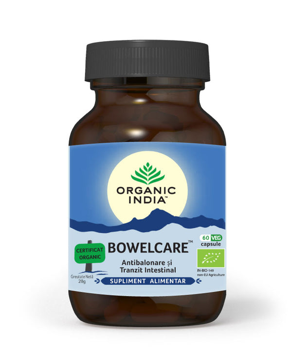 Bowelcare Tranzit Intestinal, Combate Balonarea 60 cps | Organic India