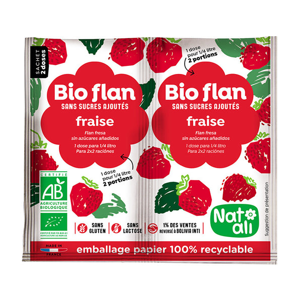 BUDINCA DE CAPSUNI BIO ( 2 BUCATI X 4G ) 8G