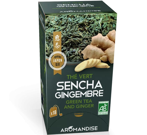 CEAI VERDE SENCHA CU GHIMBIR BIO ( 18DZ X 2G ) 36G