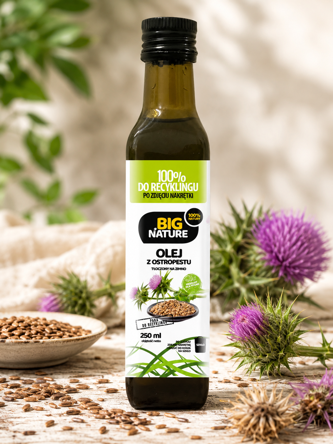 Ulei de Armurariu Presat la Rece, 250 ml | Susține sănătatea ficatului | Big Nature