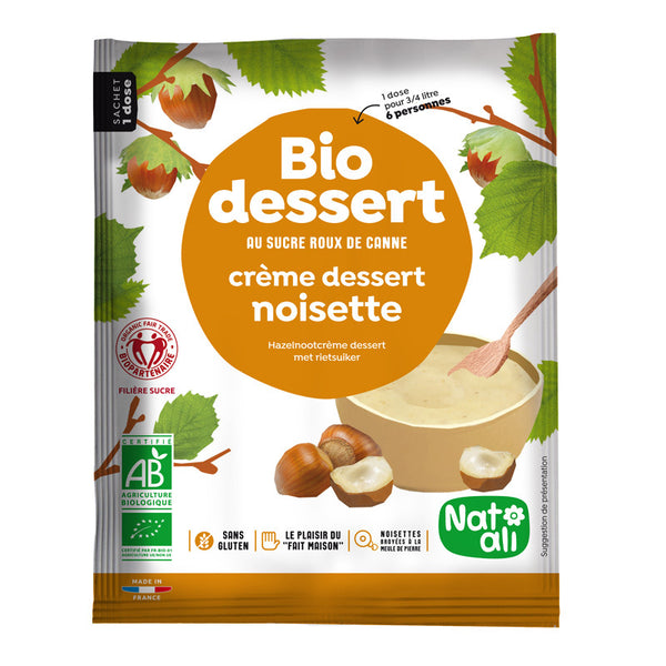 DESERT CREMA CU ALUNE DE PADURE BIO 60G