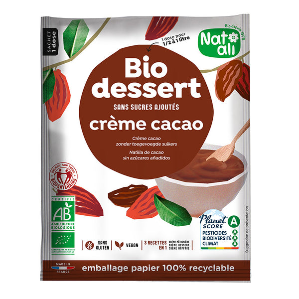 DESERT CREMA CU CACAO BIO 45G