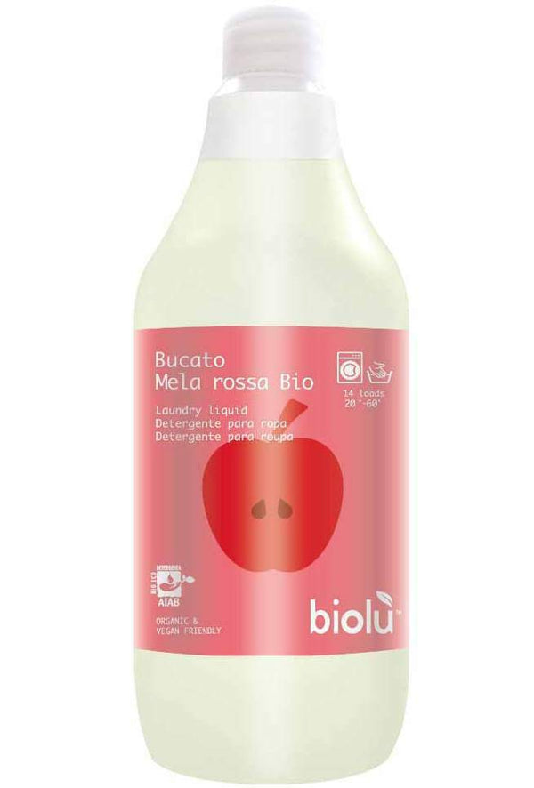 DETERGENT ECOLOGIC LICHID PENTRU RUFE ALBE SI COLORATE CU MERE ROSII 1L