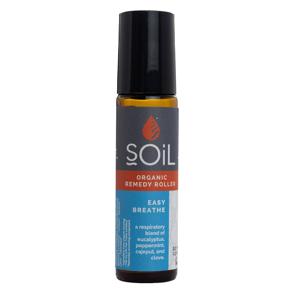 Roll-On Easy Breathe cu Uleiuri Esențiale Pure Organice ECOCERT, 10 ml | SOiL