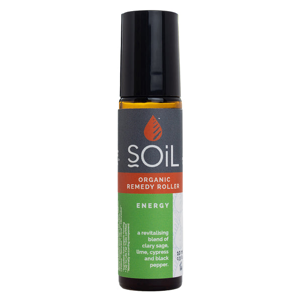 Roll-On Energy cu Uleiuri Esențiale Pure Organice ECOCERT, 10 ml | SOiL