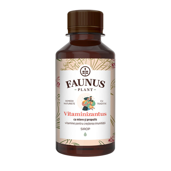 Faunus Sirop Vitaminizantus Cu Miere Si Propolis 200Ml