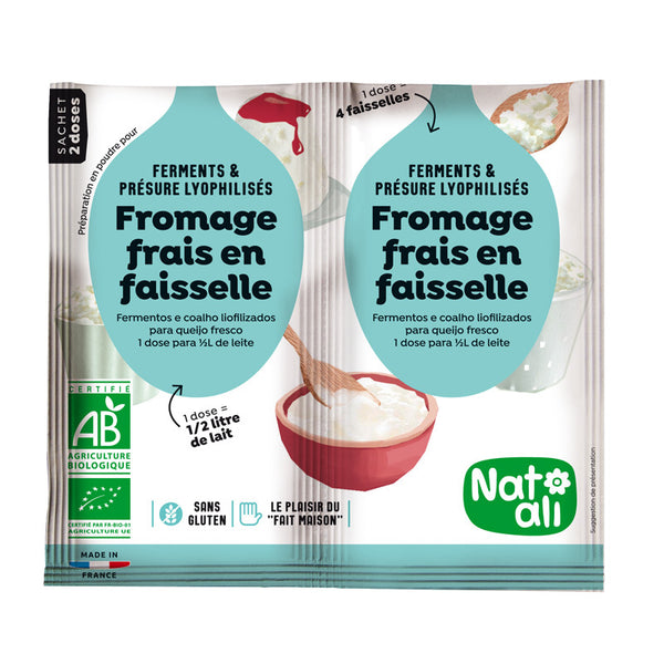 FERMENT PENTRU BRANZA DULCE ( COTTAGE CHEESE ) BIO ( 2 BUCATI X 6G ) 12G