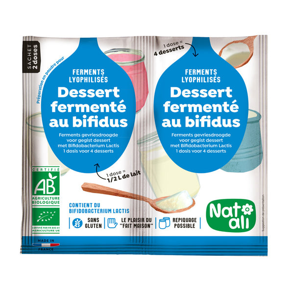 FERMENT PENTRU DESERTURI CU BIFIDUS BIO ( 2 BUCATI X 6G ) 12G