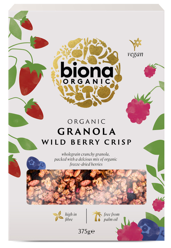 GRANOLA CU FRUCTE DE PADURE CRUNCHY BIO 375G