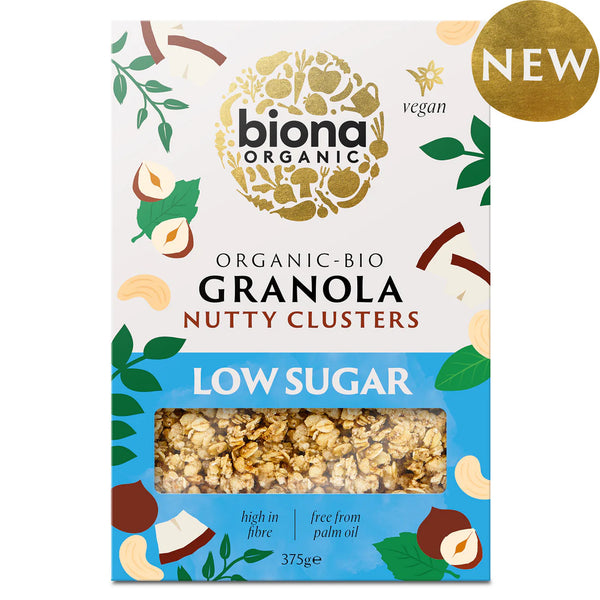 GRANOLA CU NUCI SI CONTINUT SCAZUT DE ZAHAR BIO 375G