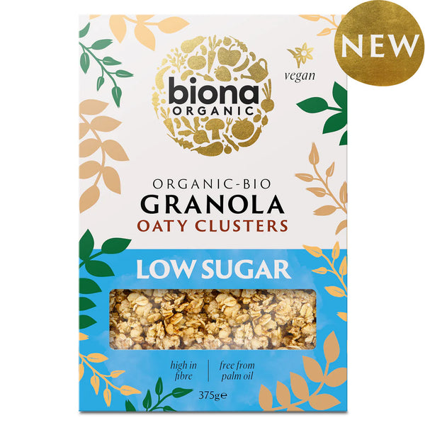 GRANOLA CU OVAZ SI CONTINUT SCAZUT DE ZAHAR BIO 375G
