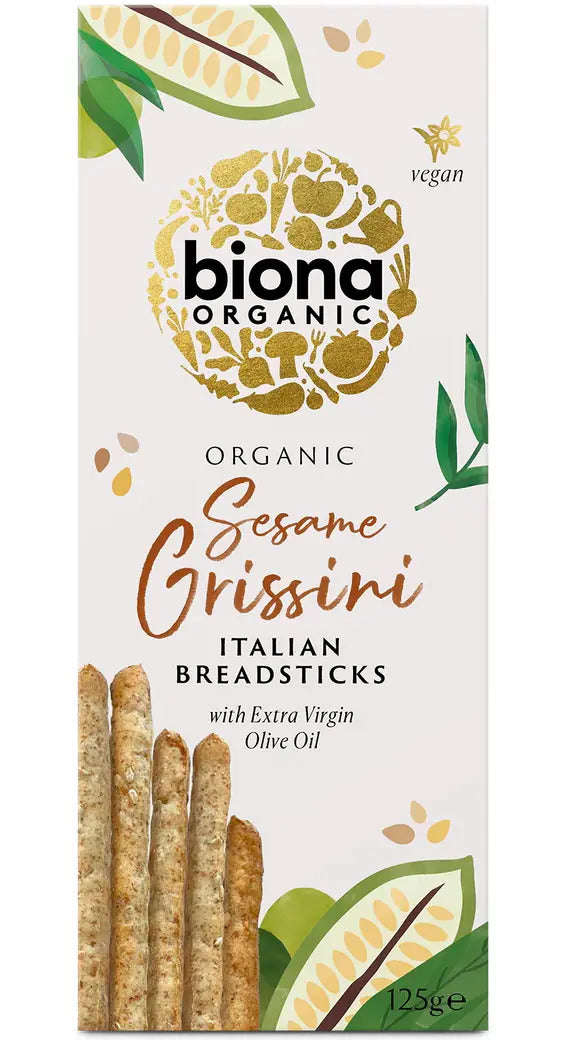 GRISINE CU SUSAN SI ULEI DE MASLINE BIO 125G