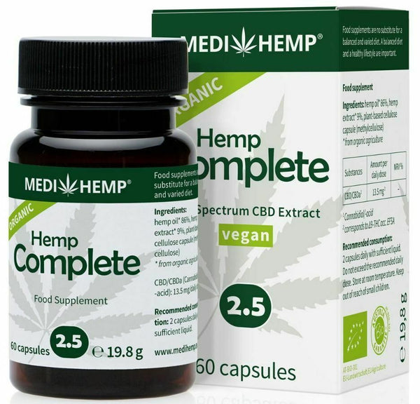 HEMP COMPLETE CAPSULE 2.5% CBD BIO 60 CAPSULE 19.8G