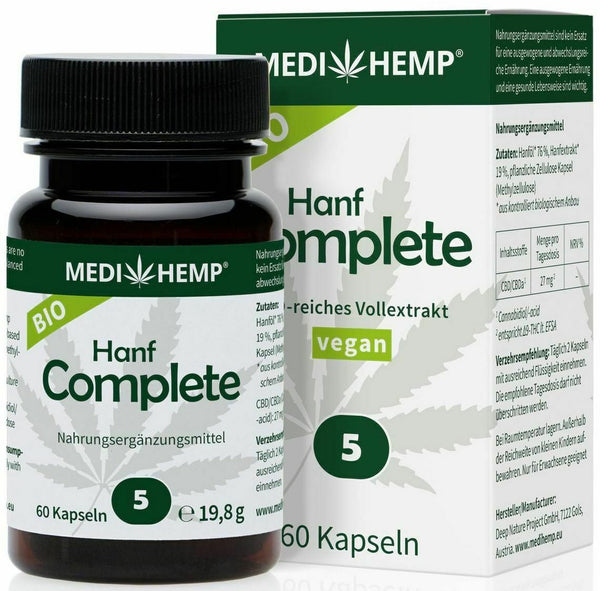 HEMP COMPLETE CAPSULE 5% CBD BIO 60 CAPSULE 19.8G