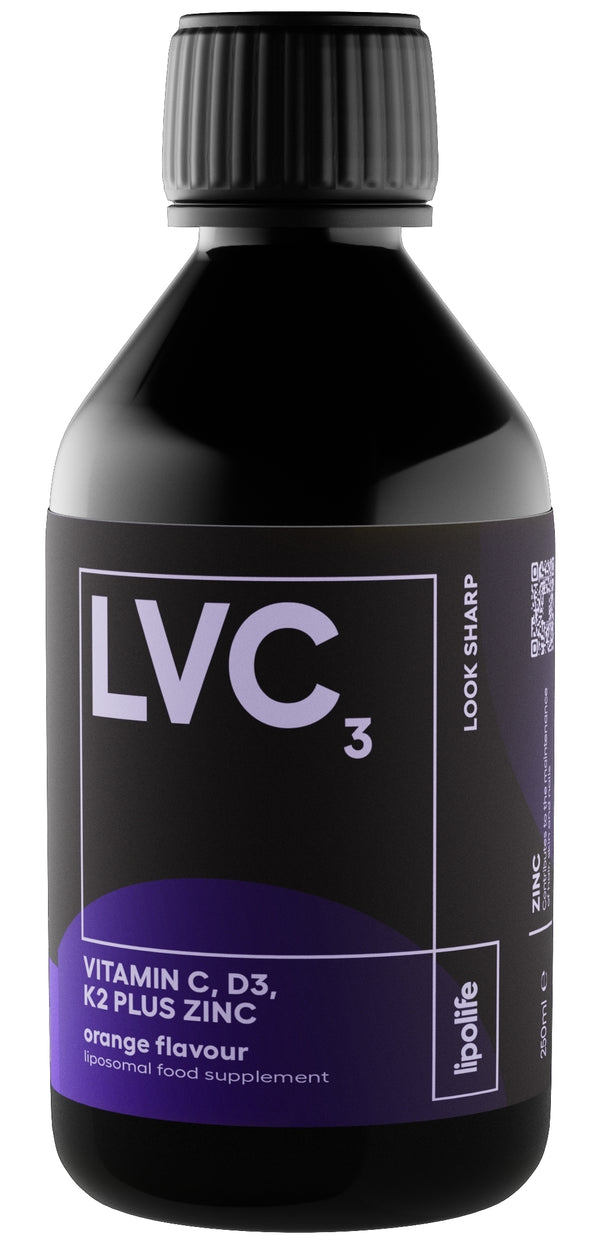 LIPOLIFE LVC3 VITAMINA C, D3, K2 PLUS ZINC LIPOZOMALA 240ML