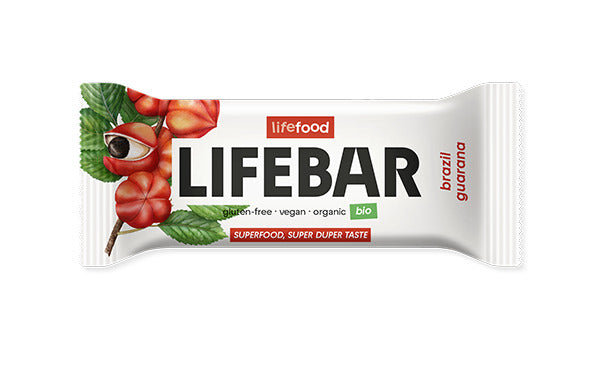 LIFEBAR BATON CU NUCI BRAZILIENE SI GUARANA RAW BIO 40G