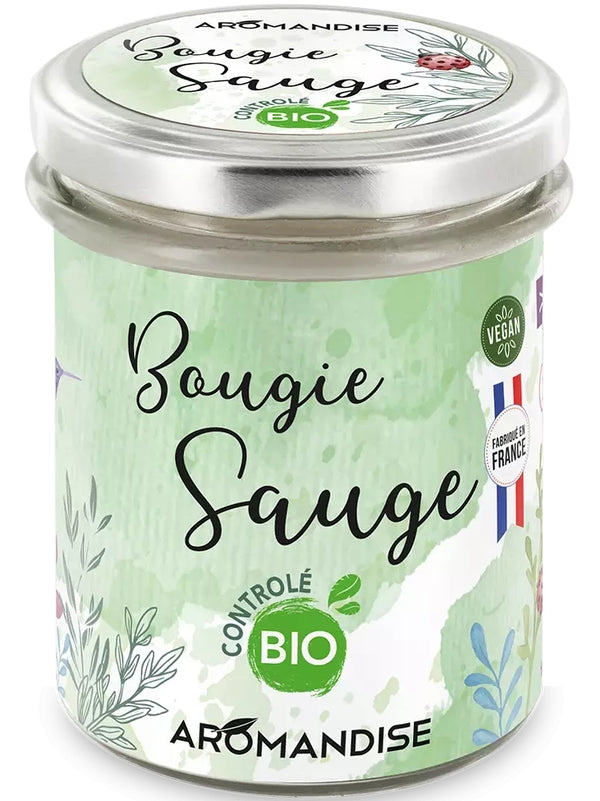 LUMANARE PARFUMATA SALVIE BIO VEGANA 150G