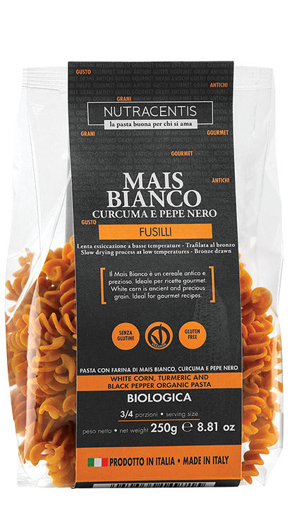 PASTE DIN FAINA DE PORUMB ALB CU TURMERIC SI PIPER BIO 250G