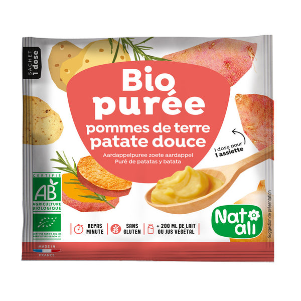 PIURE INSTANT DE CARTOFI SI CARTOFI DULCI BIO 30G