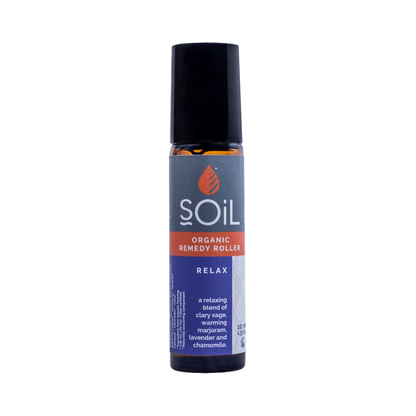 SOiL Roll-On Relax cu Uleiuri Esentiale Pure Organice ECOCERT 10 ml | Amestec Relaxant